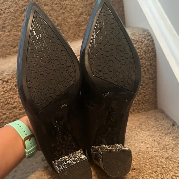 Calvin Klein Black Heels for Women - Picture 5 of 6